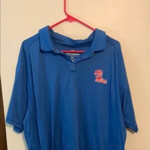 Colosseum Royal Blue Ole Miss Polo